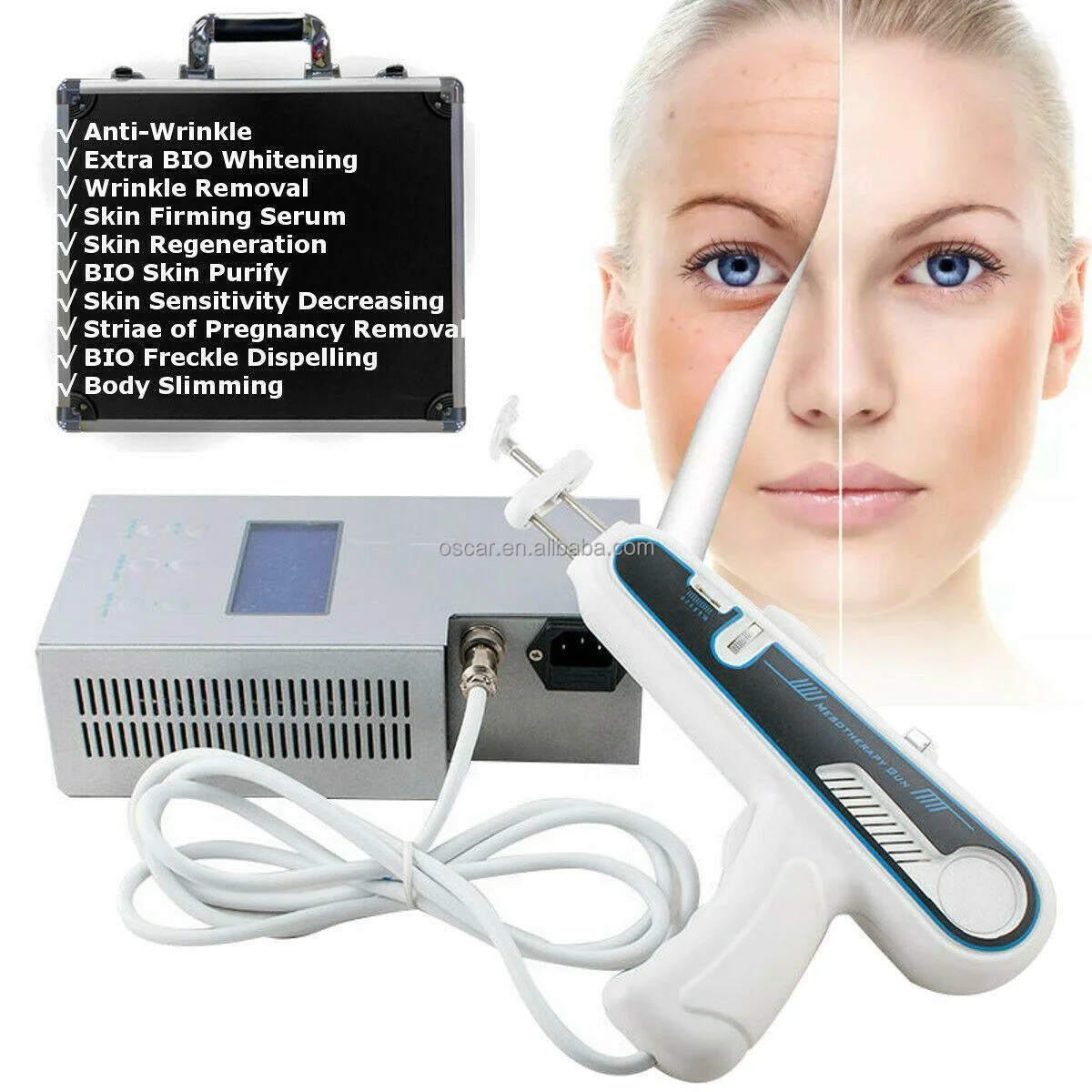 Auto Messotherapy Injection Meso Gun Needle For Dark Circle removal injector mesotherapy gun on sale