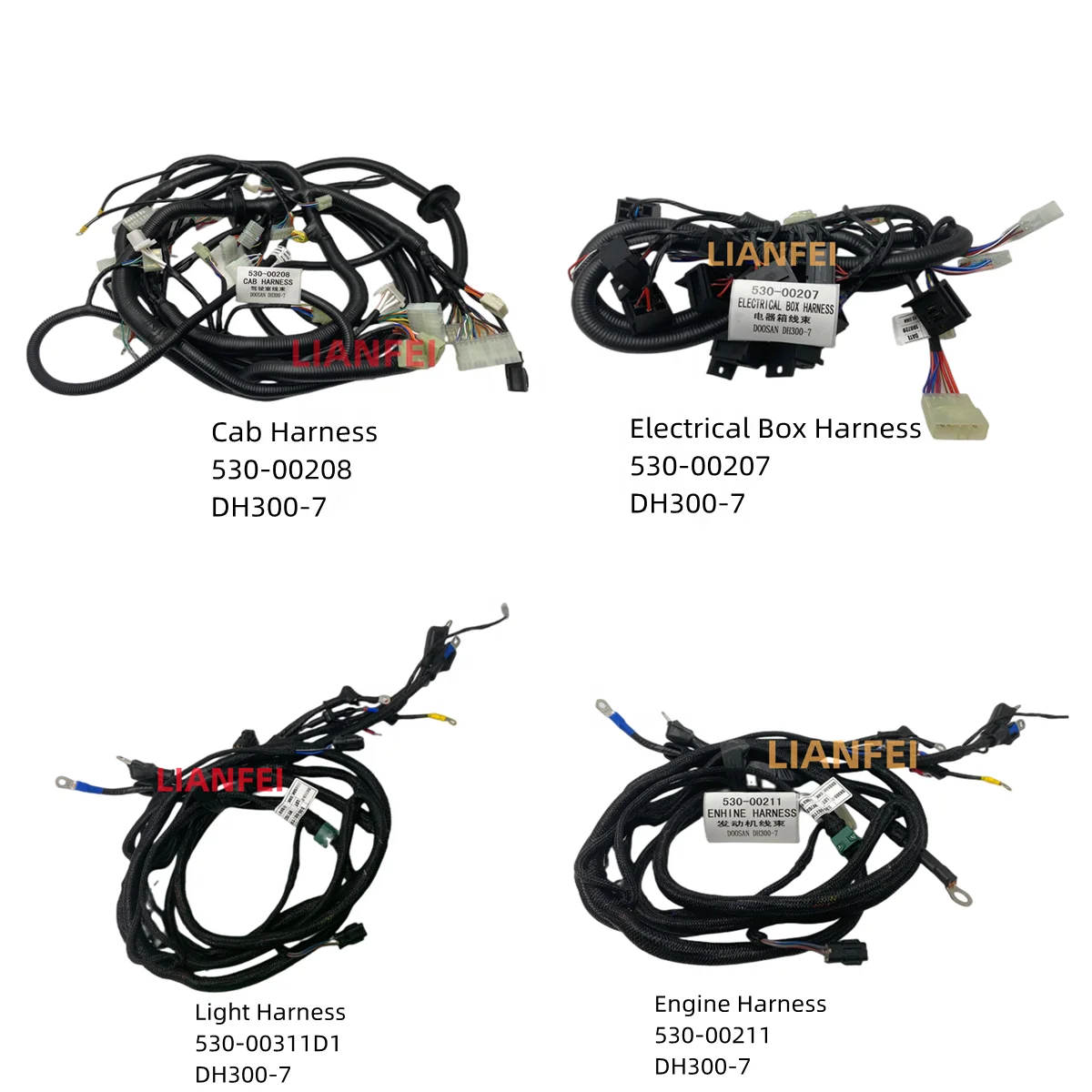 6WG1 4UK1 6HK1 High Quality Isuzu Starter Test Cable Wiring Harness