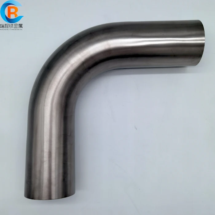 Titanium 90 Degree Elbow Fittings Mandrel Bends For Exhaust Pipe