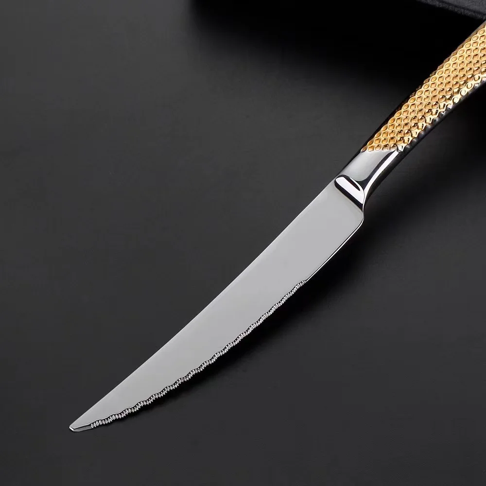 Wedding Gold Cutlery Stainless Steel Flatware Sets Dubai Knife Spoons and Forks Set Cutleries For Restaurants Luxury Tableware