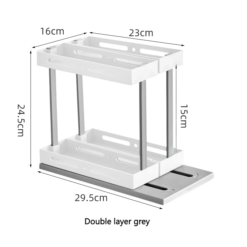 Multi-Function Cupboard wall mounted shelf rotating spice bottle rack expendable pull down Rotating spcie rack organizer