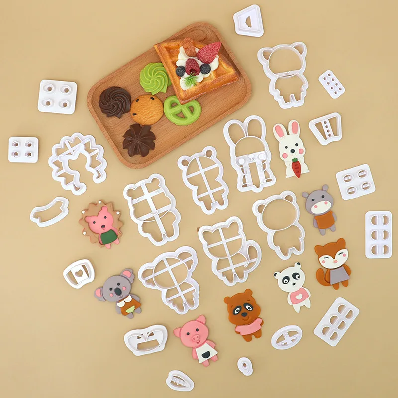 Cartoon Forest Animal Cookie Cutter Biscuit Cutting Mold Set Baking Kits For Party Bakinh Supplies Baking Tools