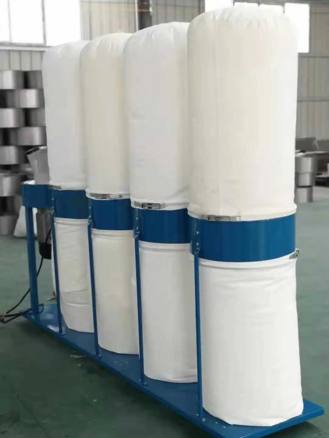 2.2kw to 11.5kw Industrial Double bag dust collector bag filter dust collecting machine wood saw cyclone