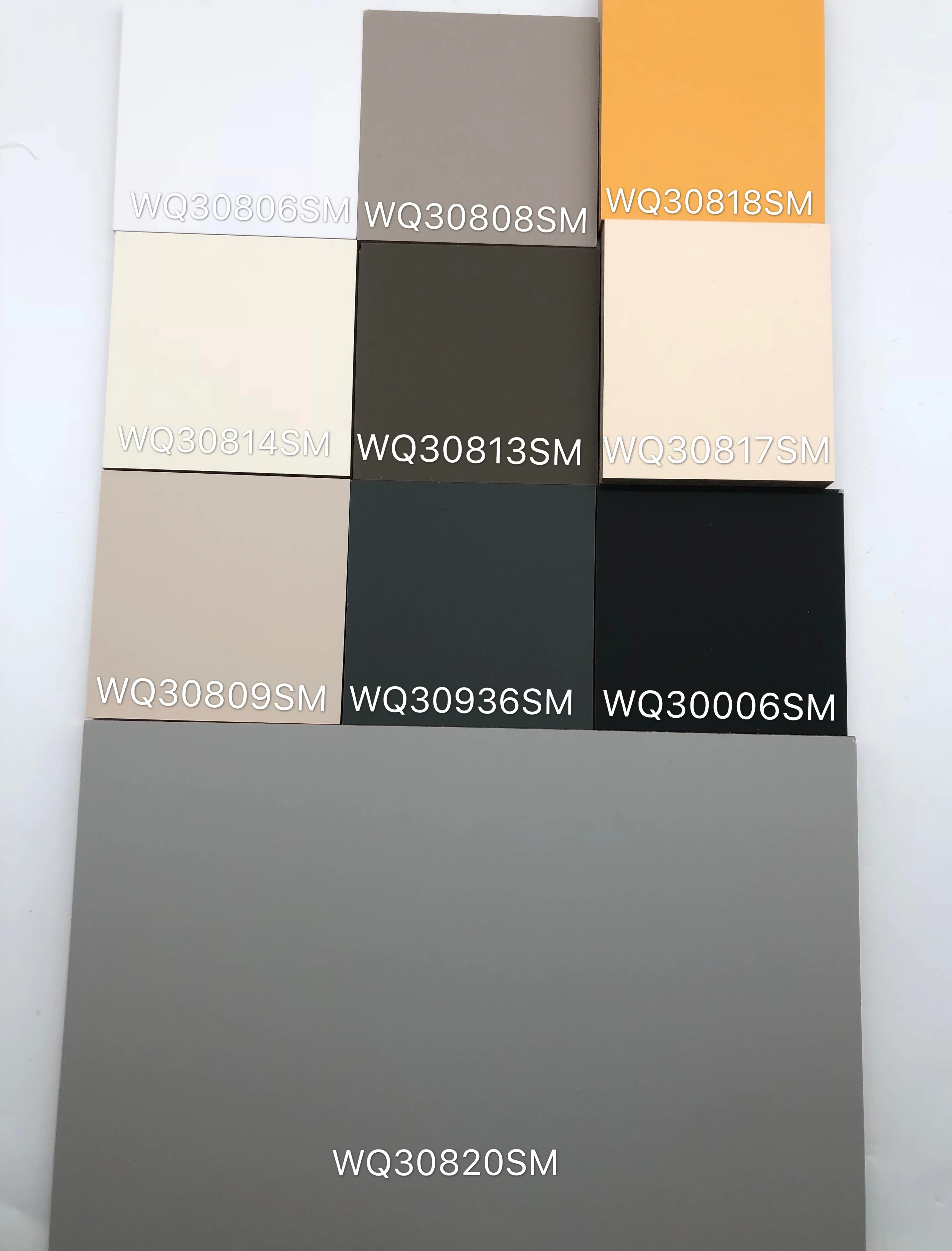 WQ Super Matt UV Soft Touch Laminated  MDF Sheet for Wardrobe