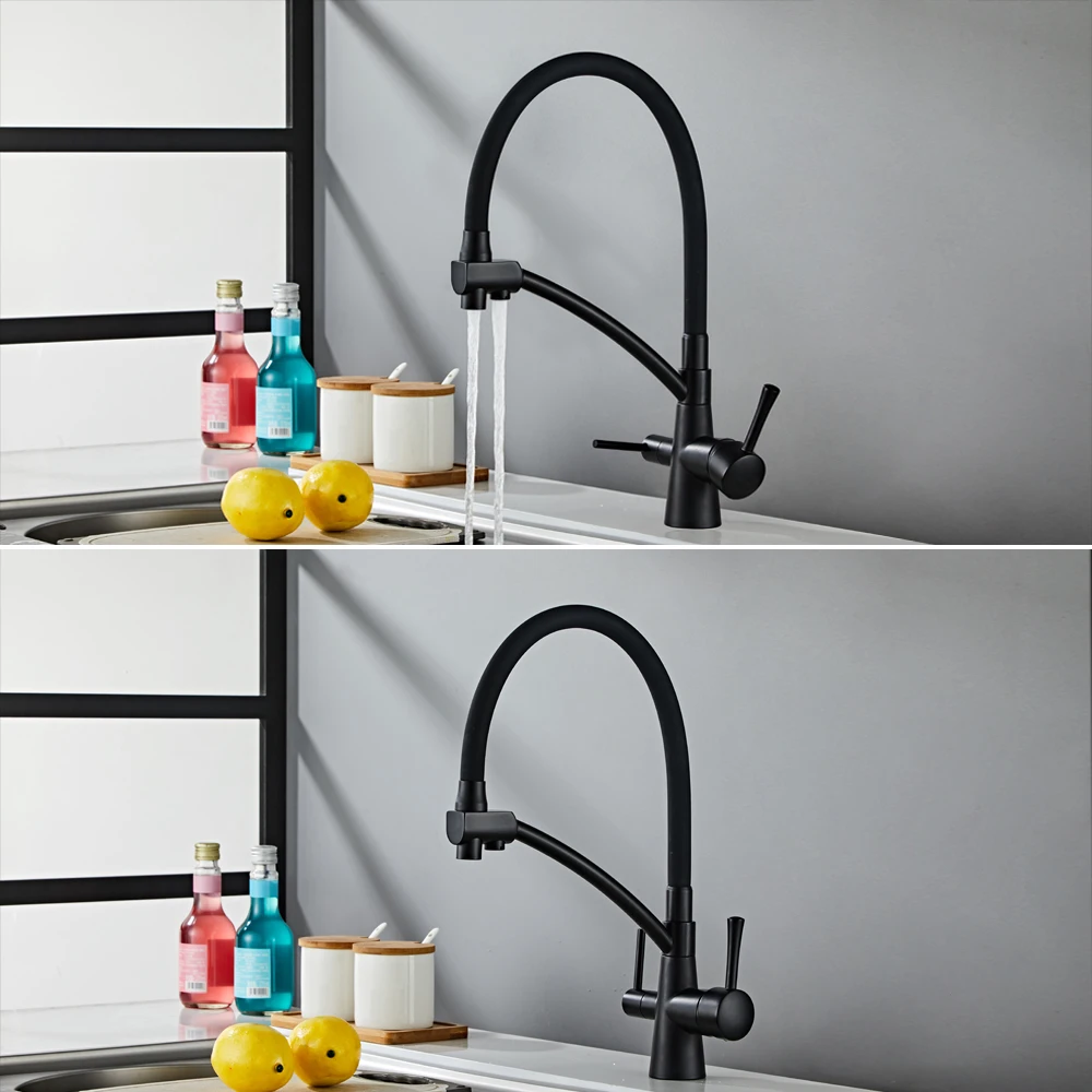 Yundoom Oem Torneira Black Plastic Gallon Faucet Llave Grifos Flexibles Robinet Filtro De Agua Para Grifo Cozinha Drinking Taps