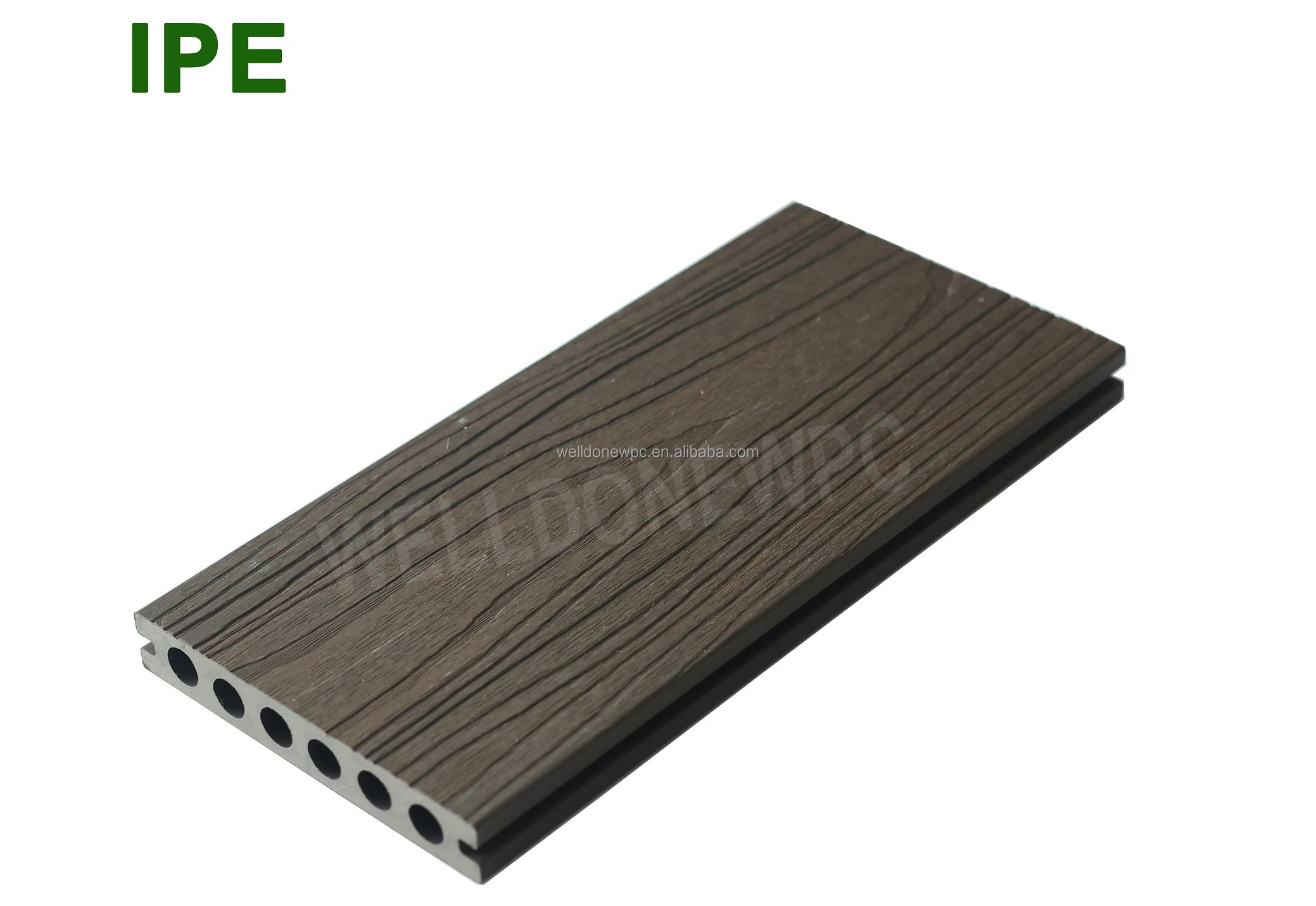 Anti-slip Wpc Floor For Swimming Poor Weather Resistant Wpc Decking For Outdoor Landscape anti Uv Floor For Wall Cladding Exterior Decor Board   