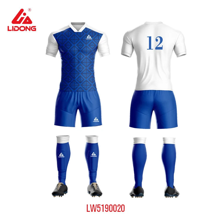 Custom Brand Logo Design Sport Wear Soccer Kit Tracksuit Full Sublimation Set Football Kit or Cutsew Sportswear
