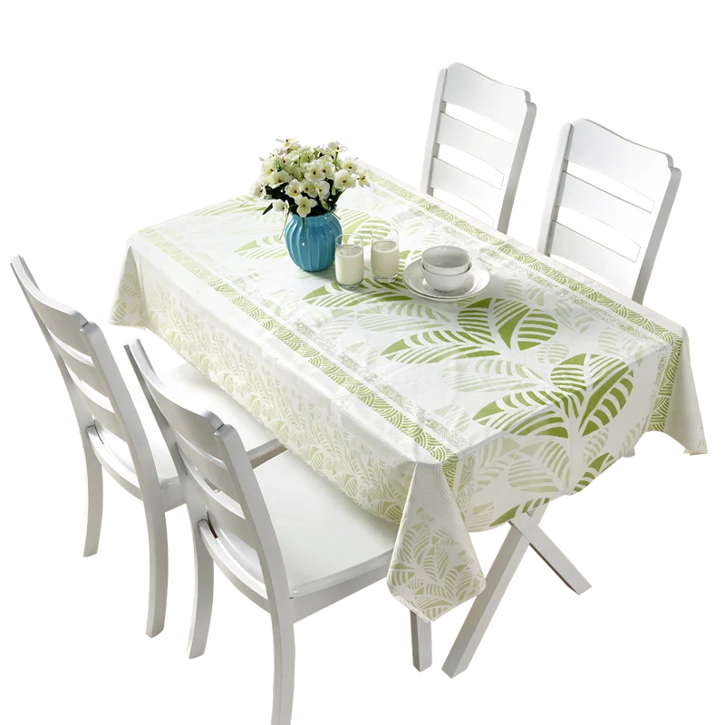 
Party Decorations Table Cloth Green leaf Disposable Table Cover 180 Round  (1600183785927)