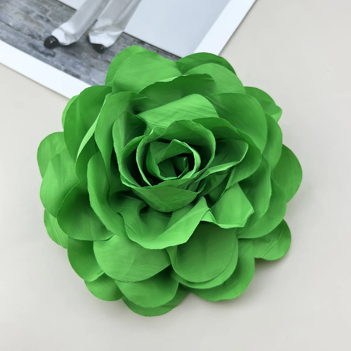 BOXUAN Premium Large Flower 17cm Temperament Brooch Brooch Pin Handmade  Flower Brooch For Women