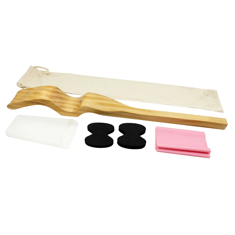 Pine Wooden Ballet Foot Stretcher With Elastic Stretch Band Rubber Sleeve Foam Pad
