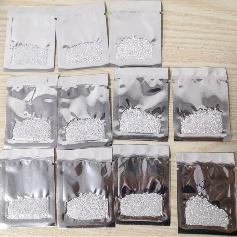 Wholesale Lab Grown Small Carat Moissanite Rough Diamond 0.8MM-0.9MM Melee Diamonds Moissanite White DEF