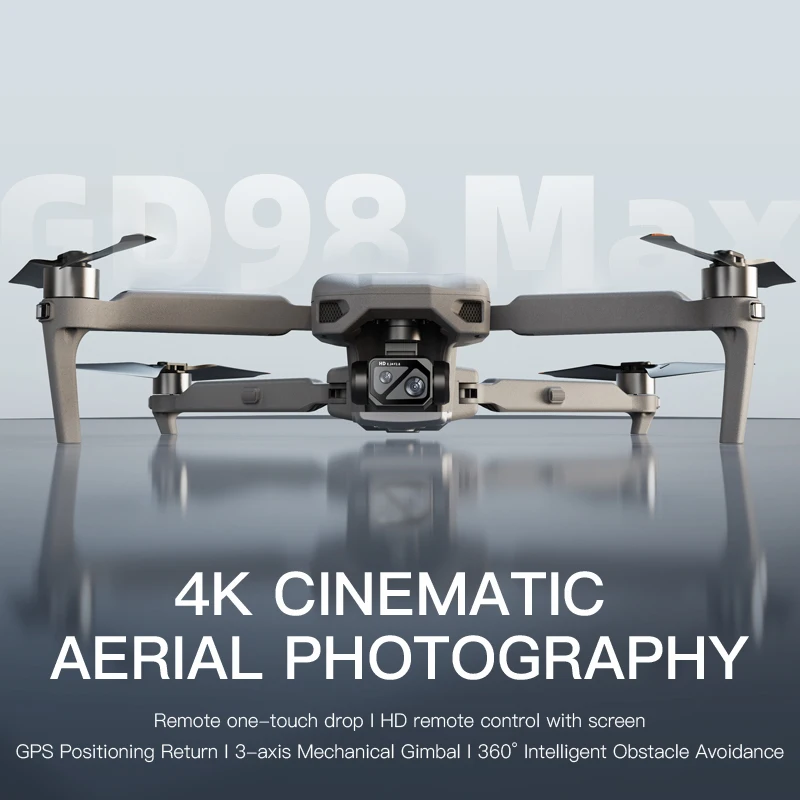 Global Drone GD98 MAX Big Size Drone With 4K Camera 100g Payload 10KM Control Distance Obstacle Avoidance Professional