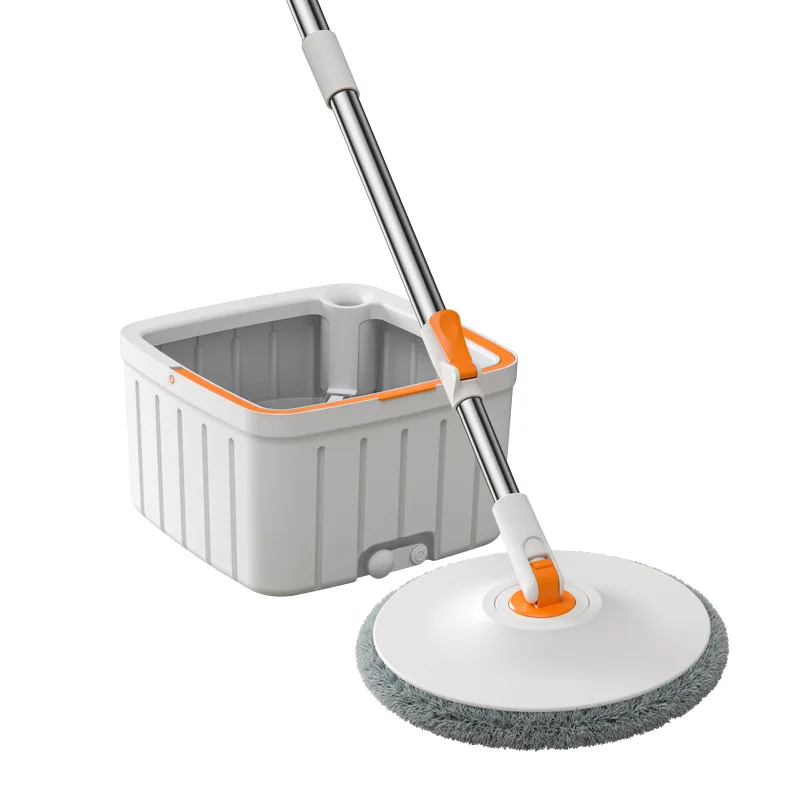 2022 high quality 360 rotate handfree magic healty dirty clean water square spinning mop bucket set for house floor cleaner