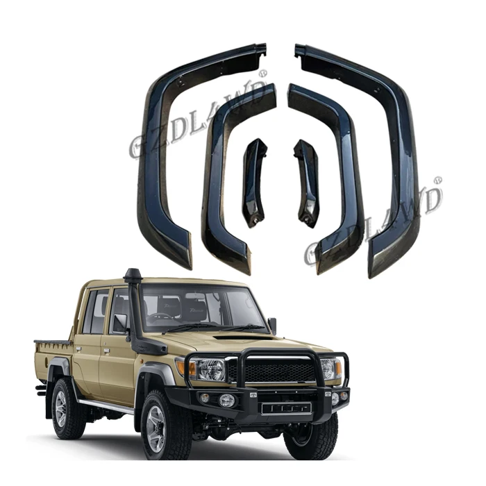 GZDL4WD 4x4 пикап exreior аксессуары ABS Fender Flare для Land Cruiser 70 series LC79 двойная кабина колесные арочные крылья