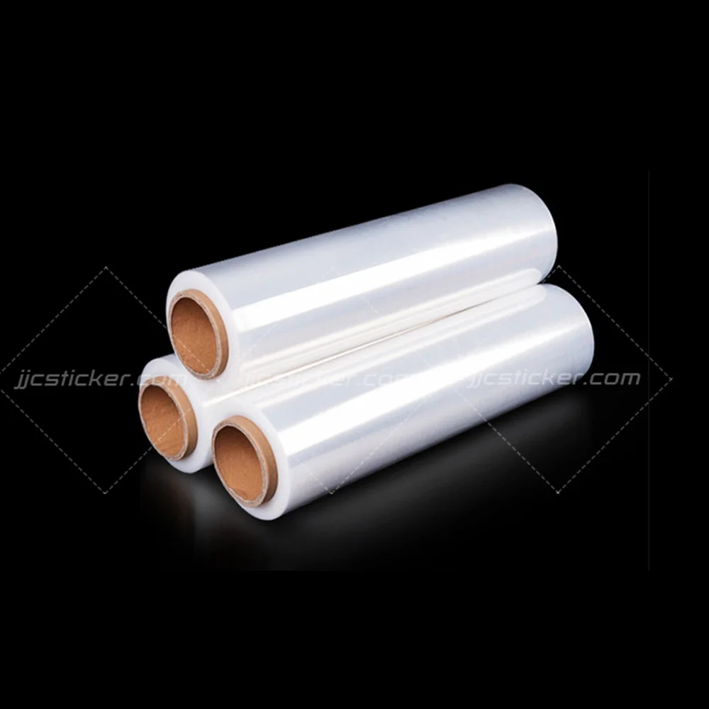 stretch 500 mm x 23 micron stretching kitchen plastic custom mini rolls pe wall holder cling film food wrap