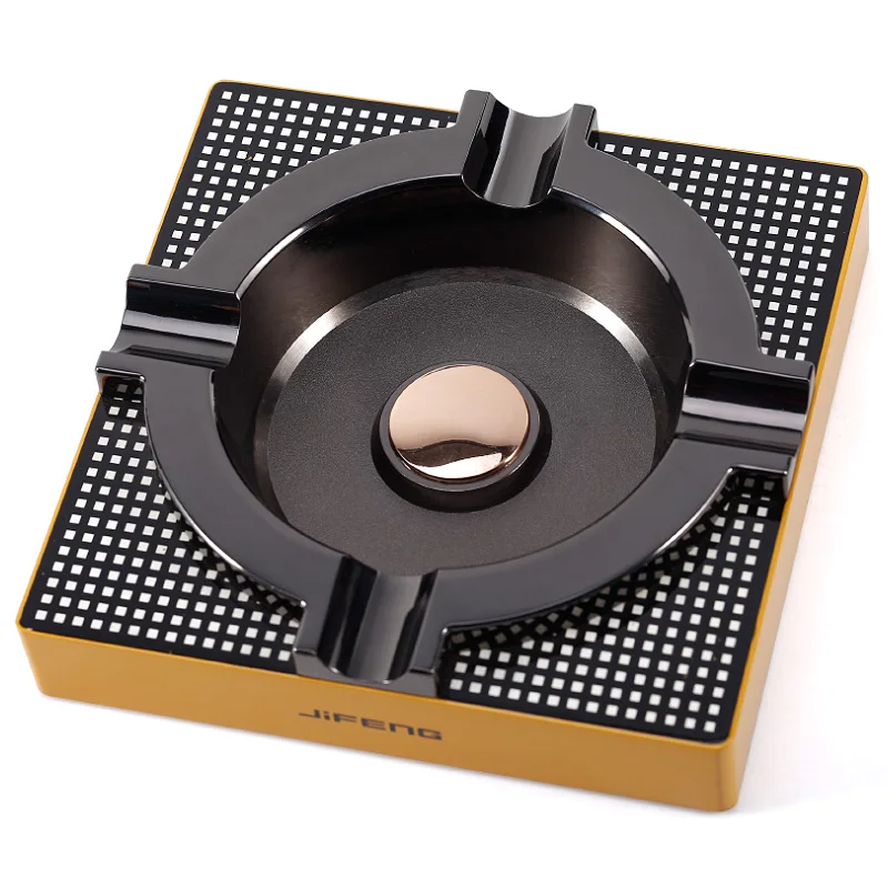 Metal Outdoor Cigar Cigarette Ashtray for Patio Cigar Accessories Gifts for Men