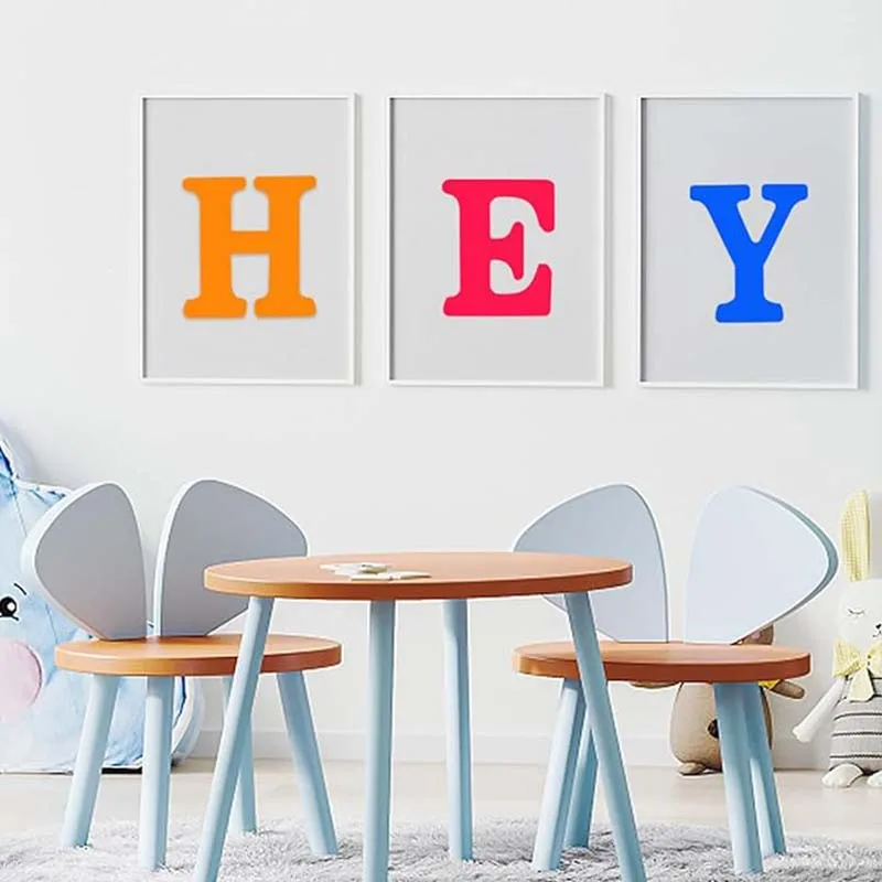 White Wood Letters Unfinished Wood Letters for Wall Decor Decorative Standing Letters Slices Sign Board Decoration for Home