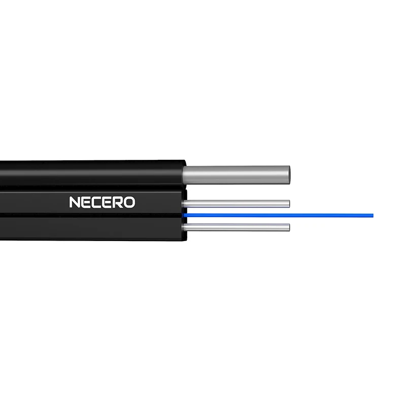 Оптовая продажа, Necero, бронированный многорежимный прямой кабель 1 2 4 6 8 12, волоконно оптический плоский кабель Ftth