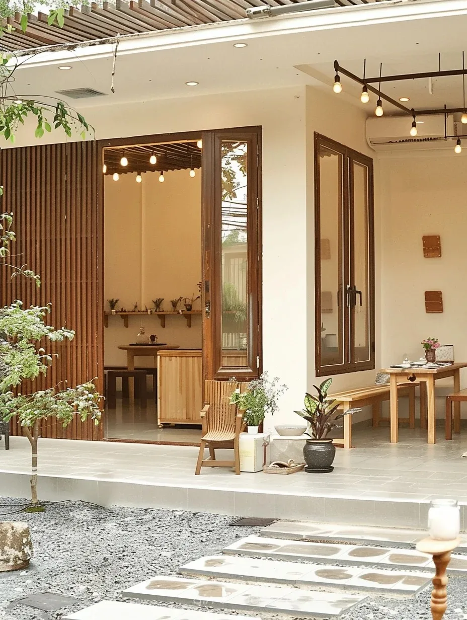 wood grain Aluminum Window  Awning Window French Door for cafe use