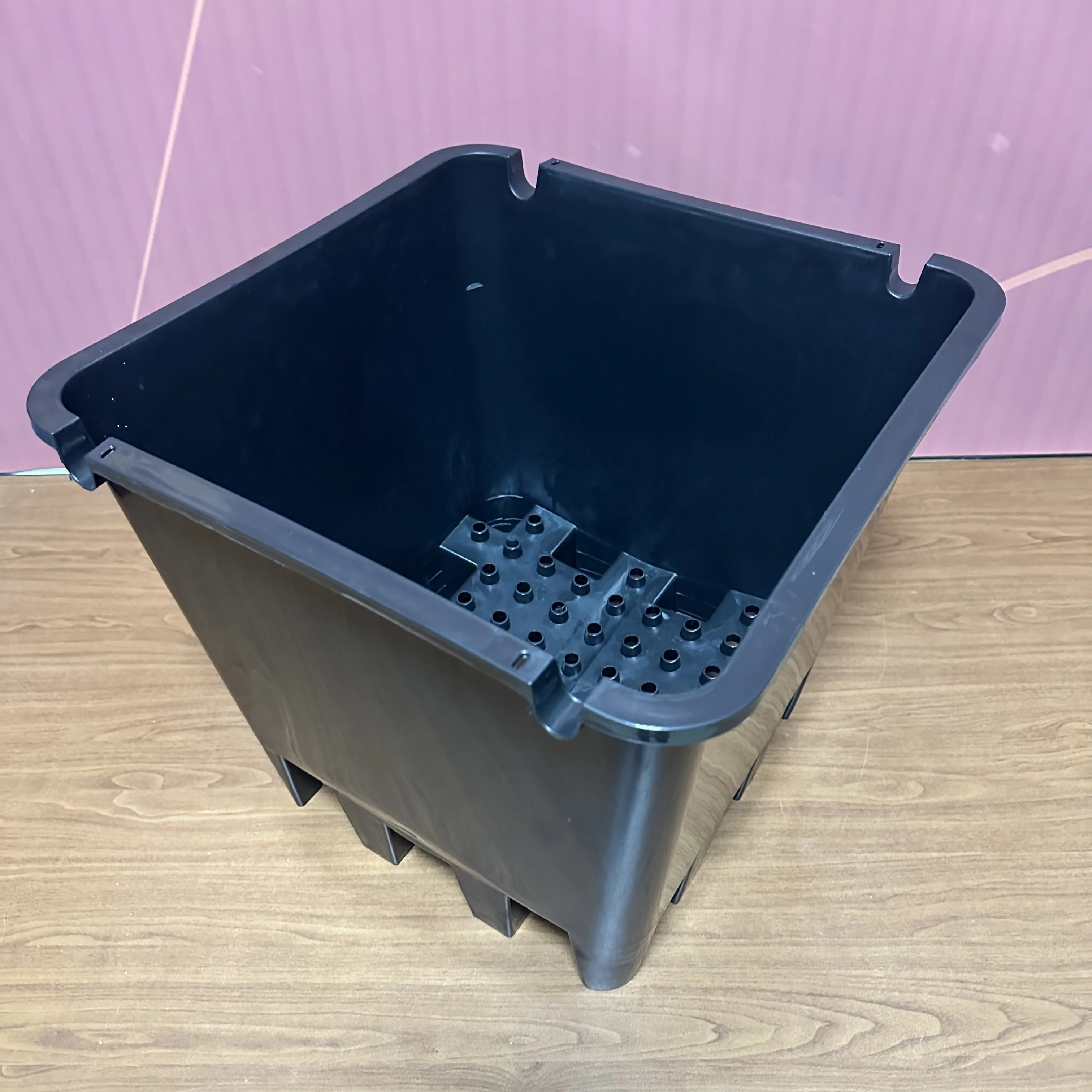 Factory Hot Sale Good Drainage Ventilation 30 Liters Square Virgin Plastic Blueberry Grow Pots