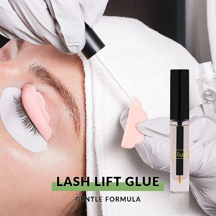 Fast Dry Vegan Lash Lift Glue Clear Brow Lamination Glue Strong Eyelash Lifting Lash Perming Adhesive Waterproof Private Logo