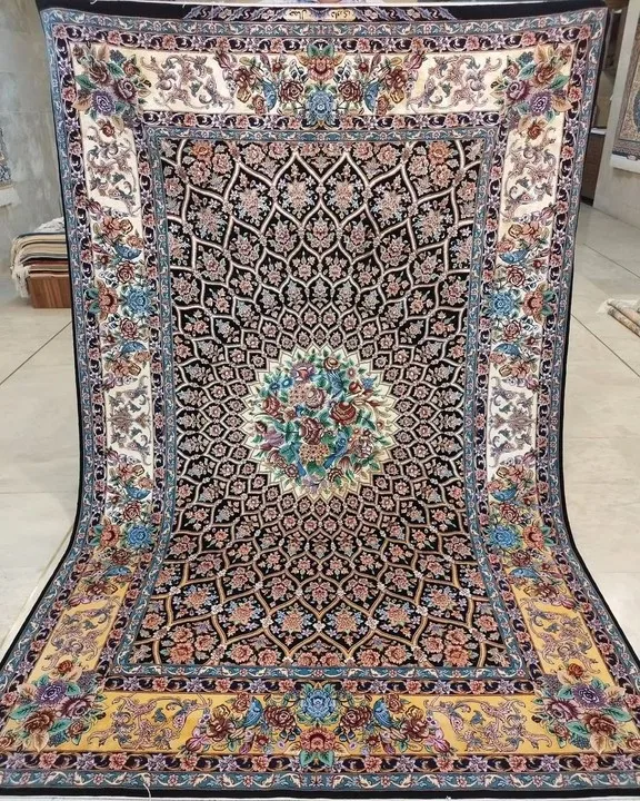 3d Printed Traditional Handmade Hand Knotted Silk Oriental Persian Carpet