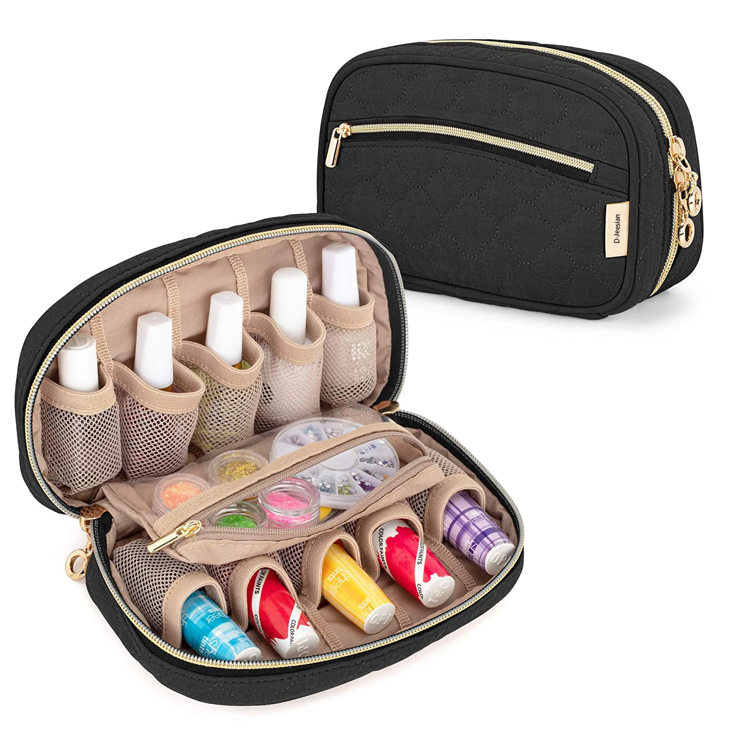 Travel Mini Nail Polish Organizer Nail Tools Storage Bag Carrying Case Nail Polish Organizer Bag