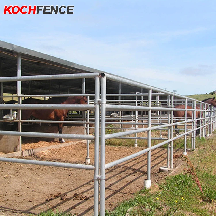 Hot Sale Portable Horse Cattle Yard Panel Fences 1.8m highx6 bars or 1.6m highx5 bars for Australia/New Zealand