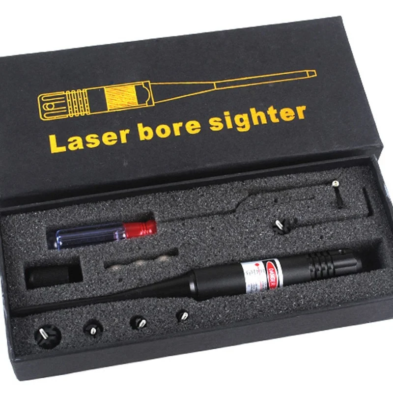 . 22 . 50 Caliber Red Dot Laser Bore Sighter Caliber Rifle Gauge Bore sight Red Dot Laser Boresighter Bore Sighter /switch