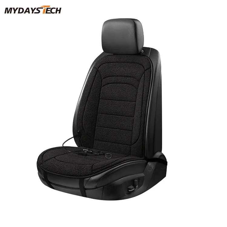 Mydays Outdoor 12V Popular High Quality Lambswool Car Seat Heater with 3 Level Adjustable Temperature