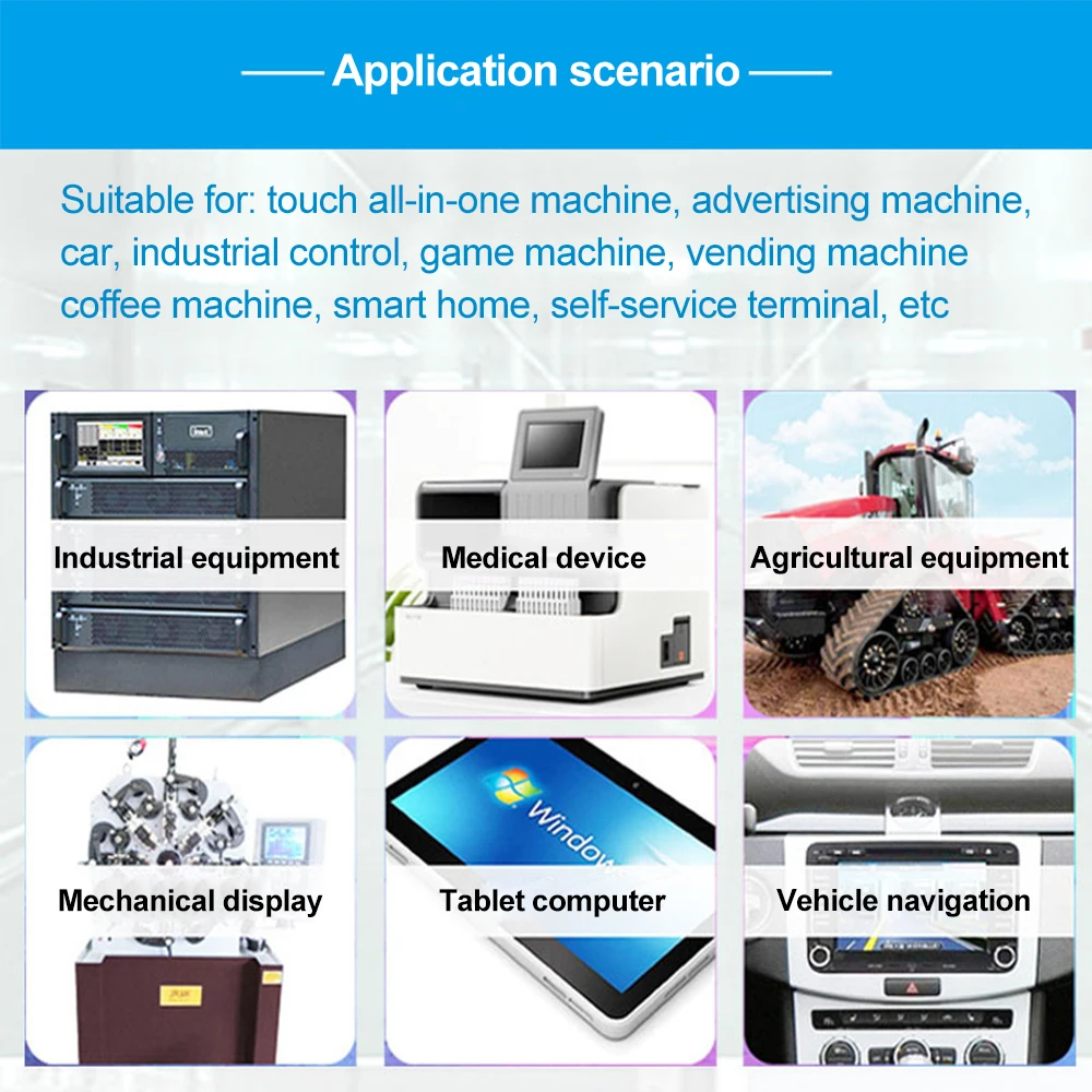 7 inch touch screen 1024X600 BOE ips Industrial panel assembly screen lvds interface LCD module screen factory Price wholesale