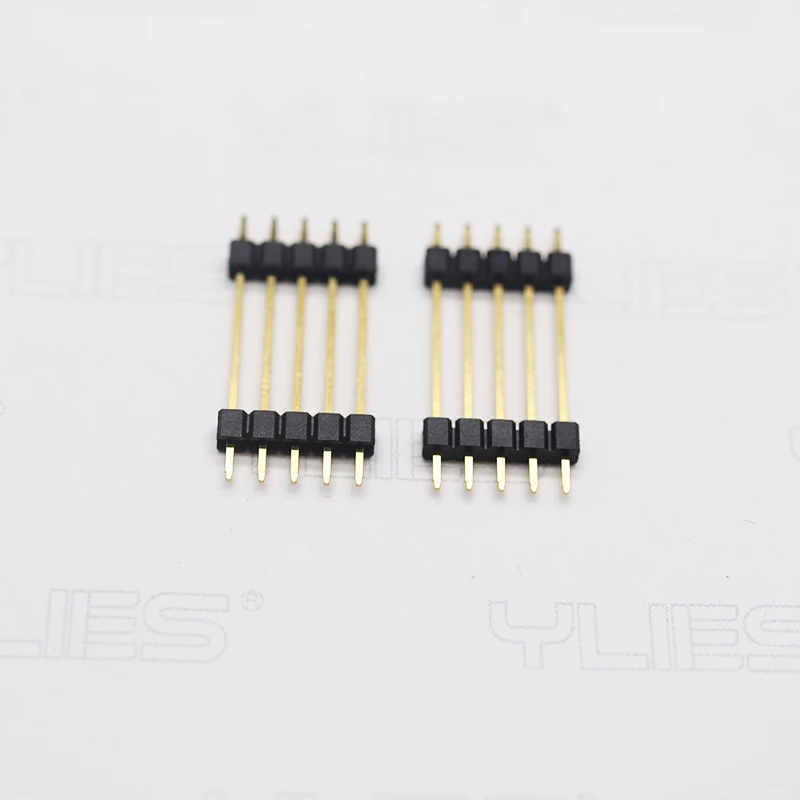 High quality connector spacing 2.54Mm positions 2-40pin single row straight type single plastic pin header single row connector
