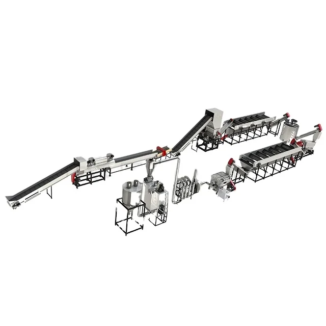 2000kg waste plastic PET bottles recycling washing line and crushing machine bottle crusher from remate