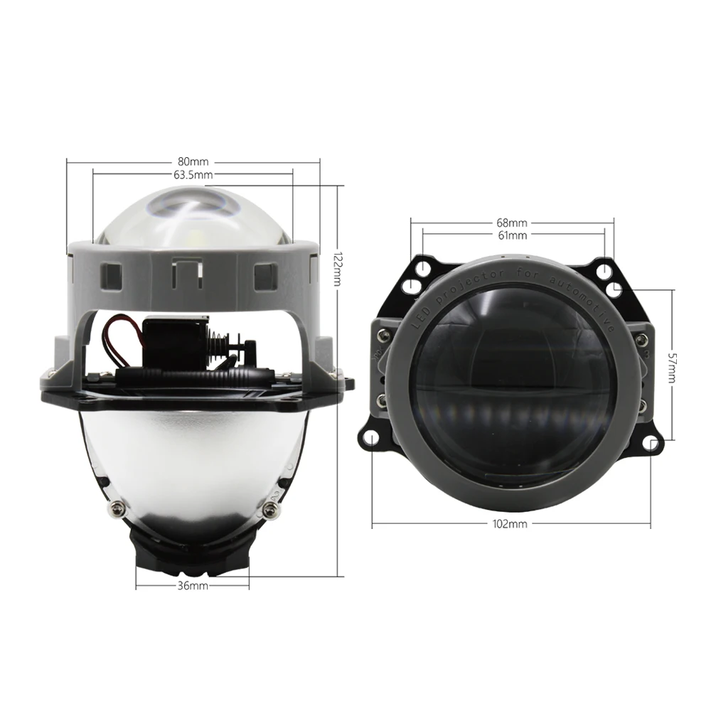 TAOCHIS A3+ A3 MAX BI LED Projector Lens 50W 4000LM 5500k 3.0 Inch for HELLA 3R High Beam Low Beam Car Light Upgrade
