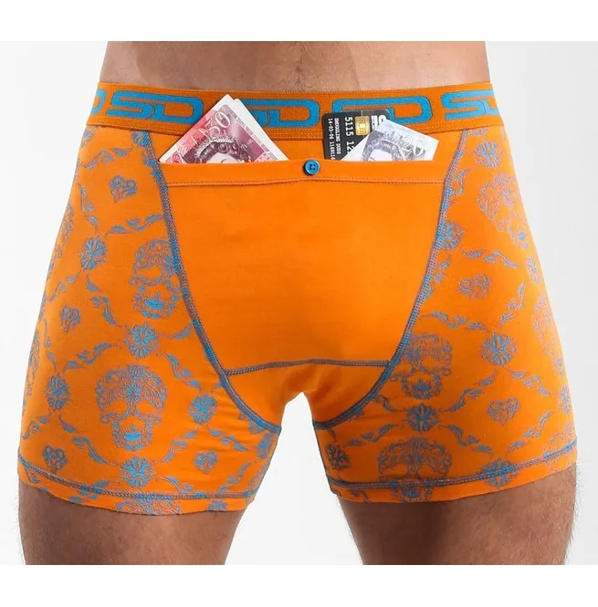 Оптовая продажа, мужские шорты-боксеры с черепом высокого качества