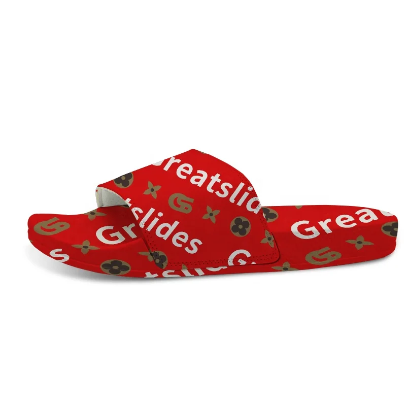 Custom designer Printed Slides And Slippers Customize Your Own Footwear Pvc soft flip flops Mens bathroom Beach bedroom slippers
