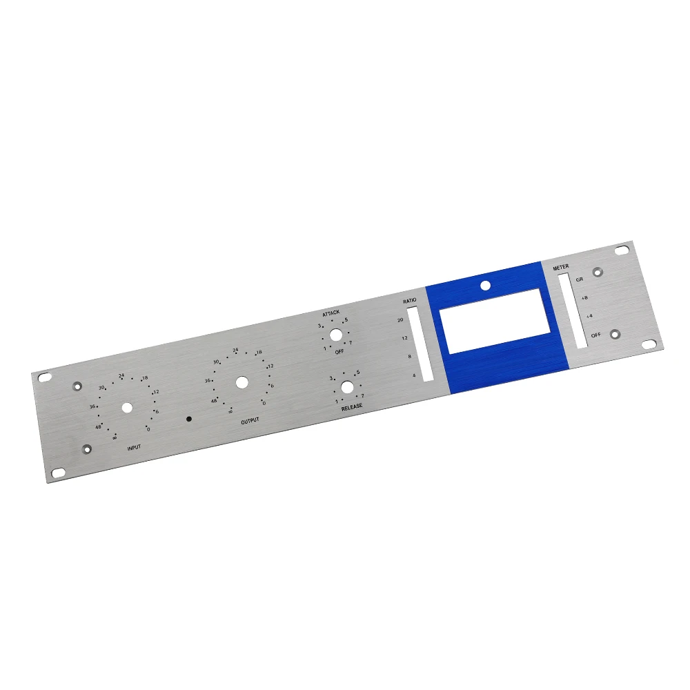 Front Panel Amplifier Precision Custom Sheet Metal Screen Laser Cutting Bending Service Aluminum Box Brushed Panel Silk 1pcs
