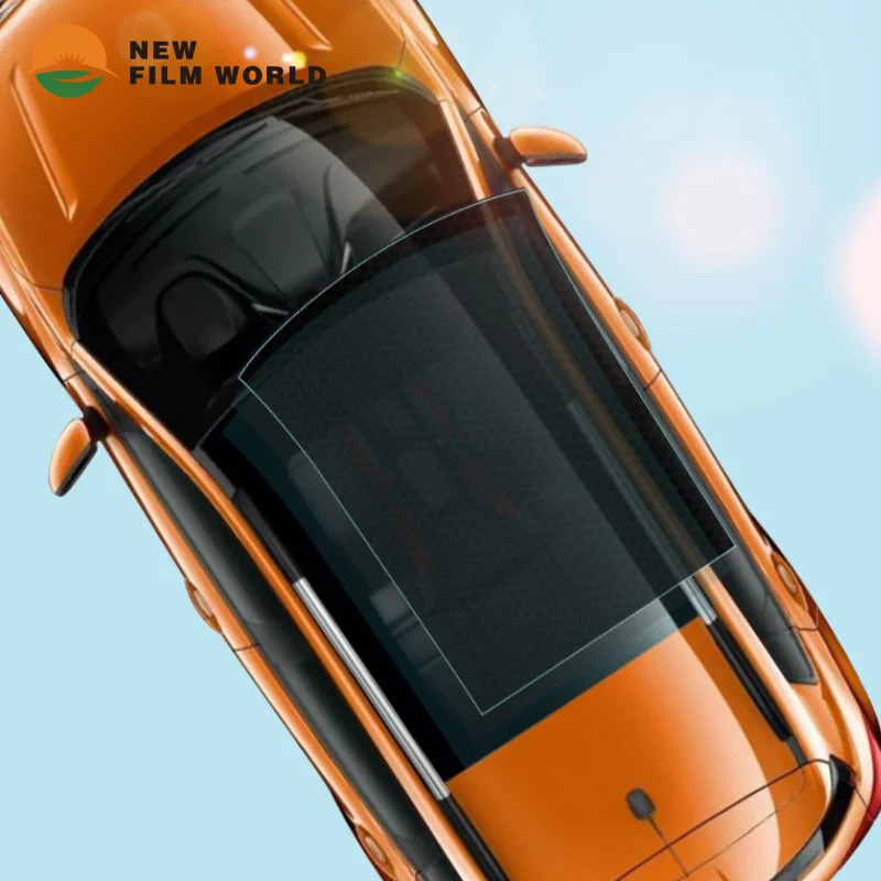 High IR rejection 97% VLT 31% BLACK Super Glossy TPU Paint Protection Car Film 1.52*15m Car skylight film