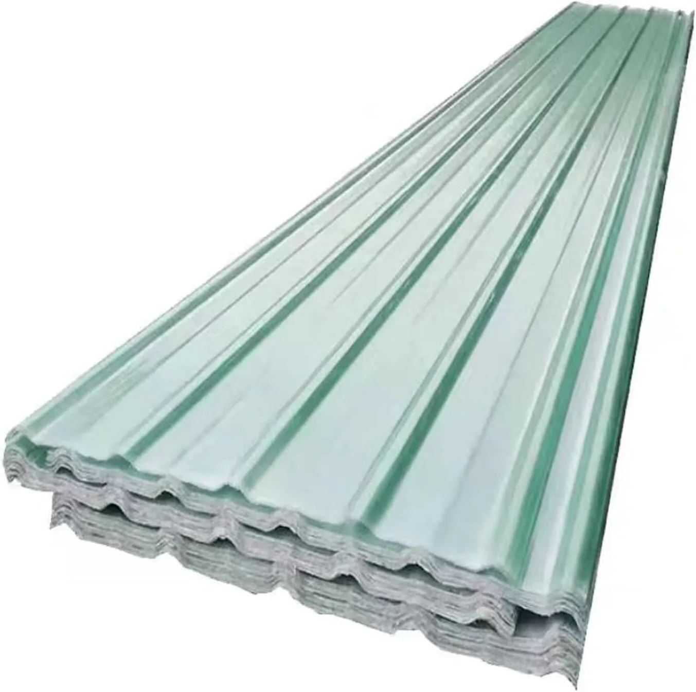 Customized Transparent FRP Roofing Sheet Corrugated Roofing Sheets Easy to Bend and Cut Fiberglass Daylighting Panels