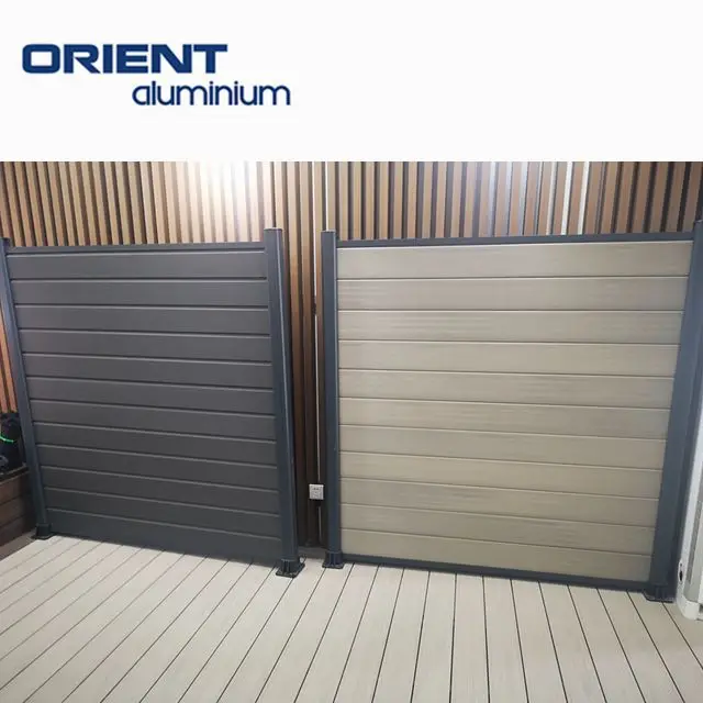 Wholesale  decorative garden  yard house fence privacy cheap wpc composite small metal board