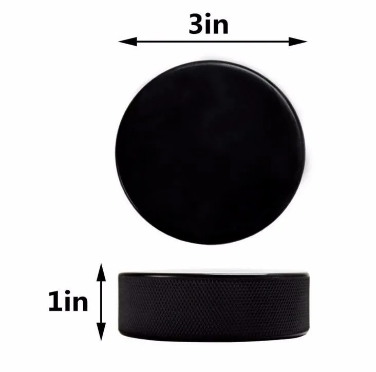 Professional Hockey Puck Factory Direct Customizable Printed Logo Official Game-Size Rubber Puck for Practice