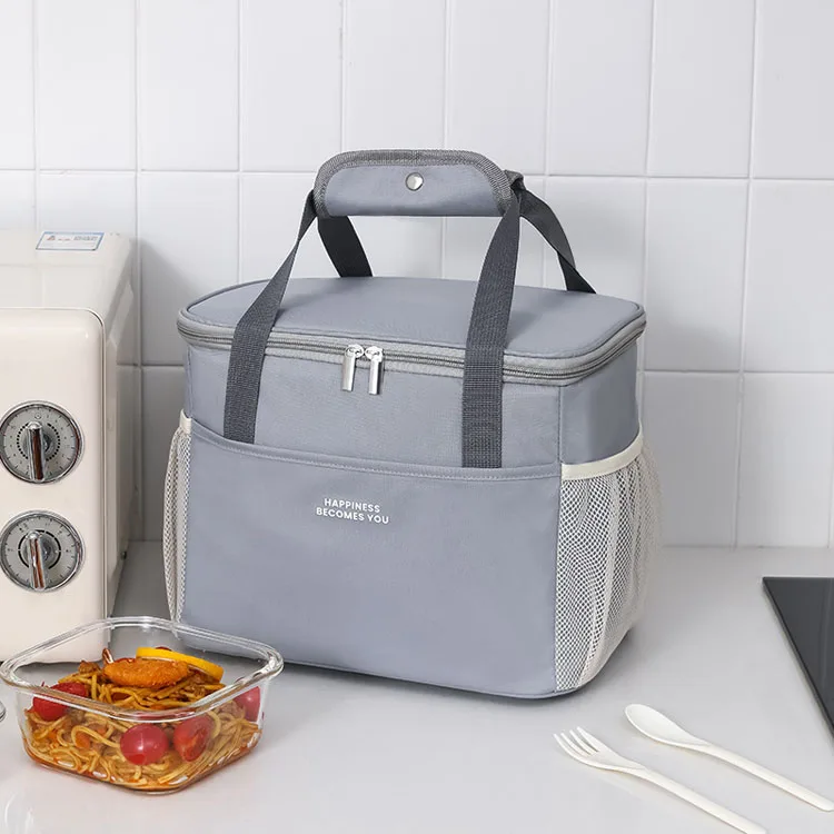 Oxford Cloth Picnic Bag Waterproof Thermal Insulation Portable Lunch Cooler Bag Takeaway Delivery Bag