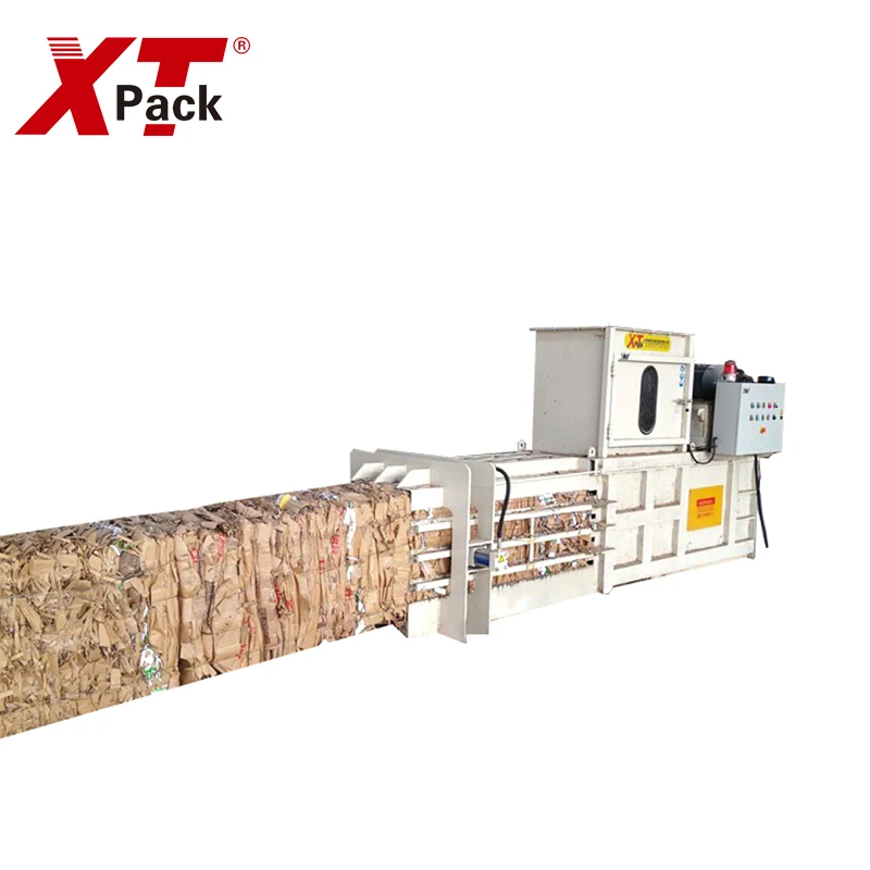 Horizontal Semi Auto Paper Waste Metal Press Machine