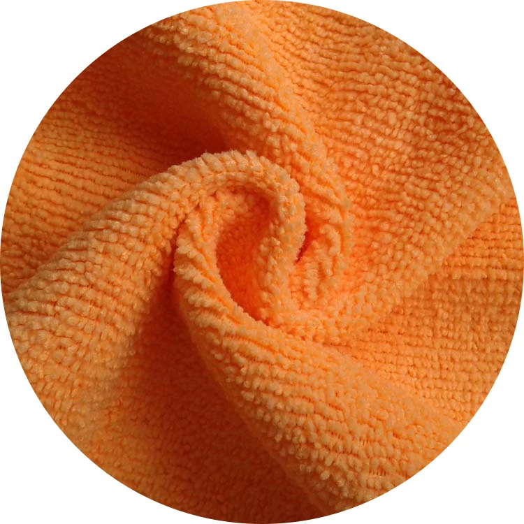 Изготовленная на заказ Экологически чистая впитывающая трикотажная ткань в рулоне 80% полиэстер 20% полиамид микрофибра махровая ткань для очистки