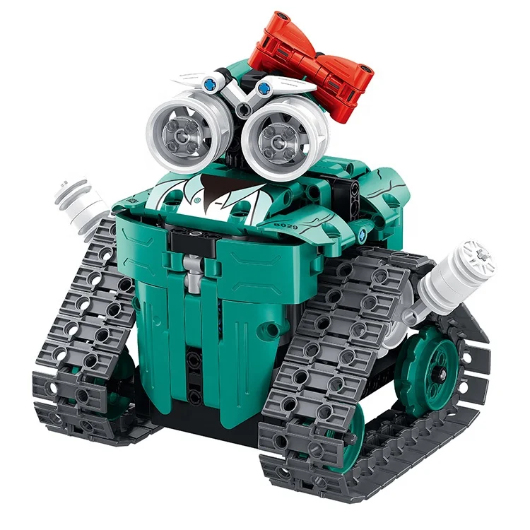 APP programming plastic diy toys robot sets Remote Control building blocks Educational 2.4G RC toy for preschool kids