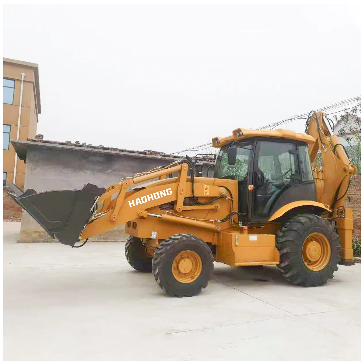 FREE SHIPPING Retroexcavadora 4X4 Backhoe Loader Ce Euro 5 Epa Digger Loader china backhoe excavator loader