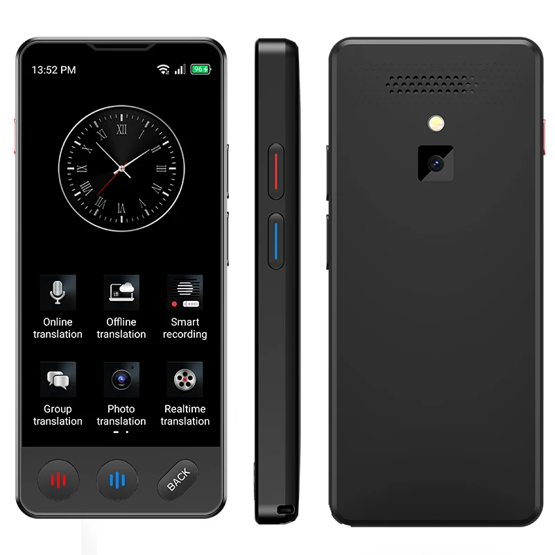 2023 new arrival smart voice translator device  chinese english language 4G photo translation machine A20 4G smart translator