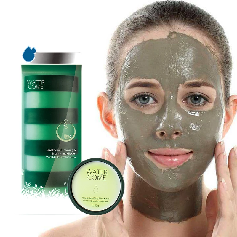 Wholesale 40g  4pcs Moisturizing Deep Cleaning Anti-acne Clay Mask Collagen Brightening Mud Facial Mask