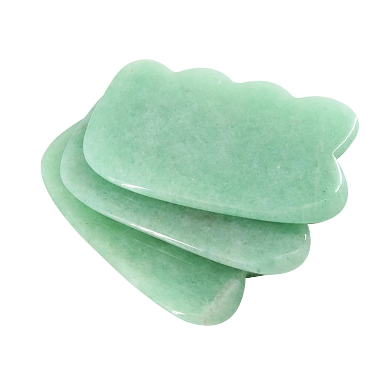 Wholesale Price Natural Donling Jade Guasha Board Wave Shaped Guasha Massage Tool Relaxing Scraping Muscle Pain Acid