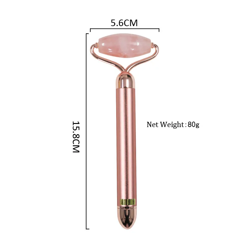 
Electric Beauty Bar Natural Powder Crystal Jade Roller Mini Facial Roller Massage 